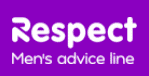 Purple logo for Respect Men's Advice Line