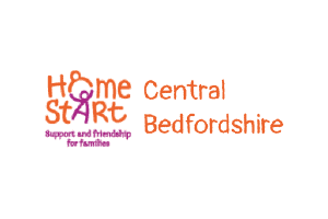 Home Start Central Bedfordshire Logo - Orange and purple