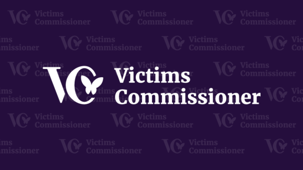 Victims Commissioner Logo - Purple and white