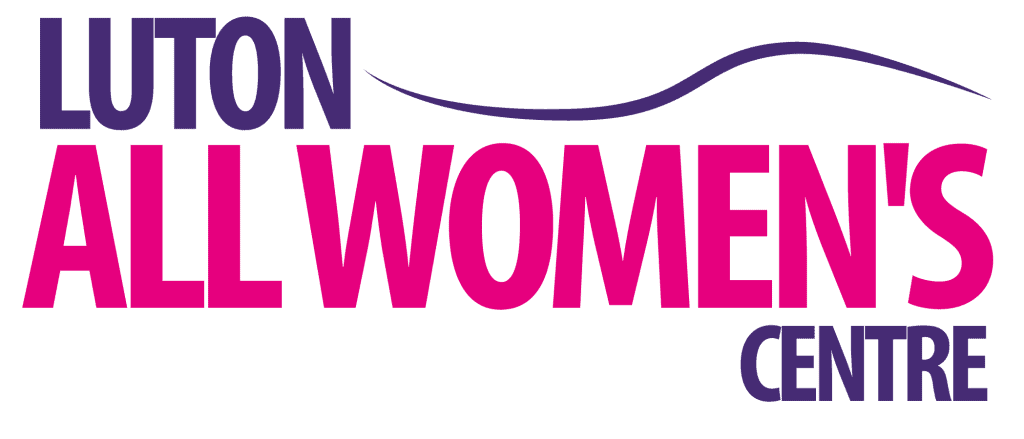 Luton All Women's Centre Logo - purple and pink