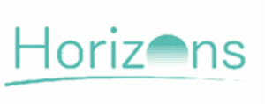 Horizons Logo - green and white
